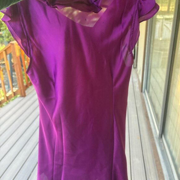 Glossy Ruffled Top - Picture 3 of 3